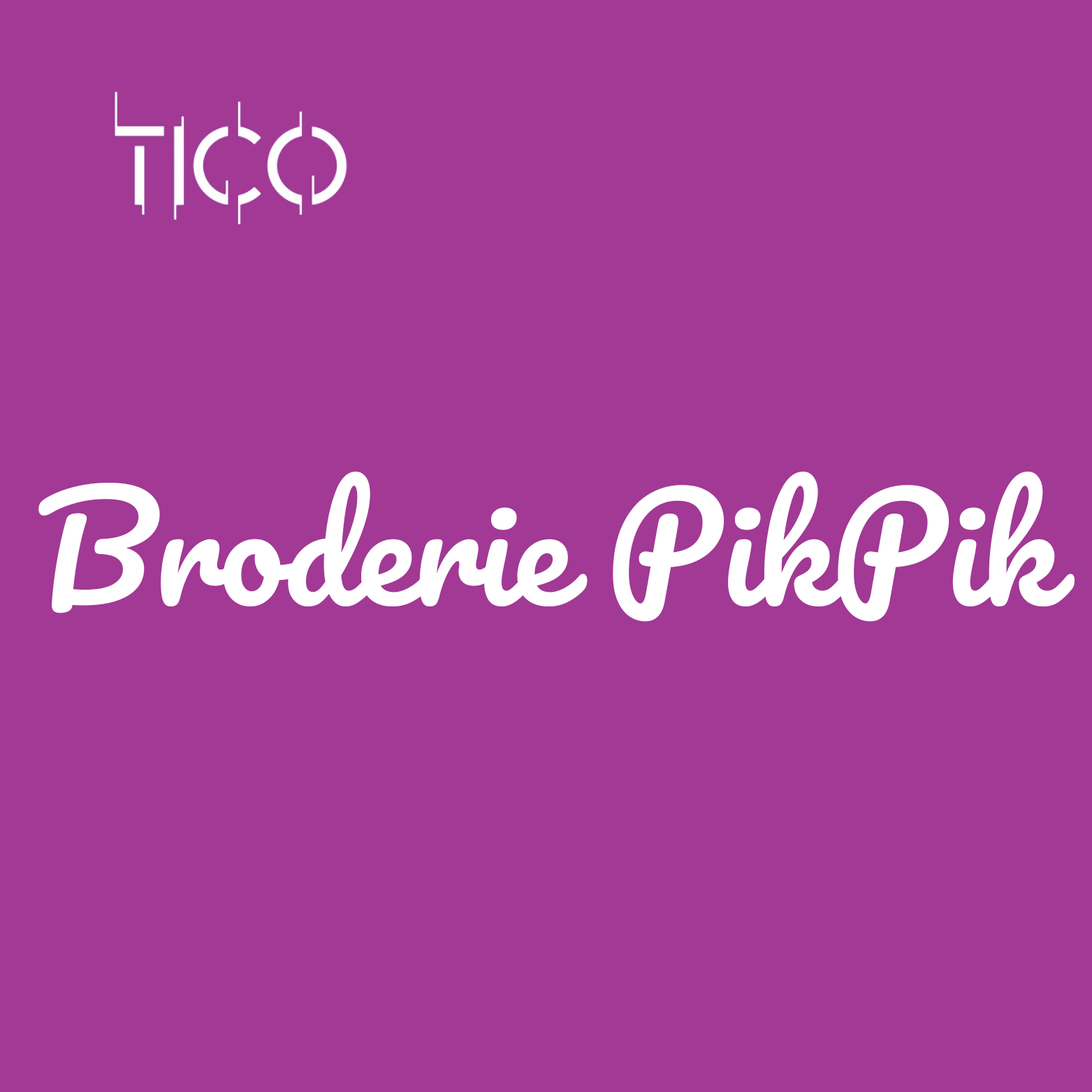 Pikpik : Broderie à la main sur différents tissus